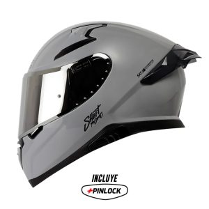 Casco Shaft Pro 612Dv Solid Nardo Negro Visor Silver